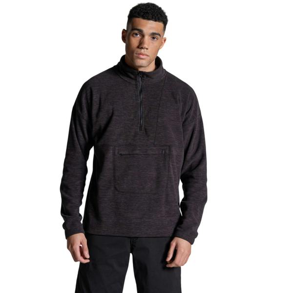 Craghoppers Mens Esk II Half Zip Fleece Top - Black - 