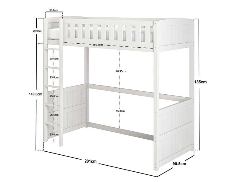 Flair Bea Wooden High Sleeper