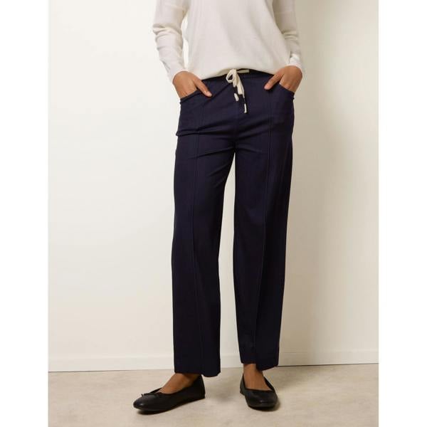 Blue Vanilla Seam Detail Wide Leg Pants