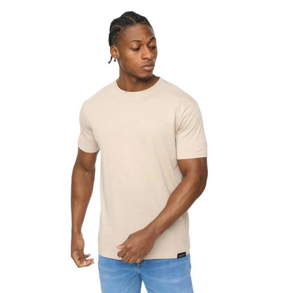 Crosshatch Mens Allmoore T-Shirt - Light Stone - 