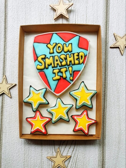The Cookie Collaboration You Smashed it!- Shield award cookie LETTERBOX Gift