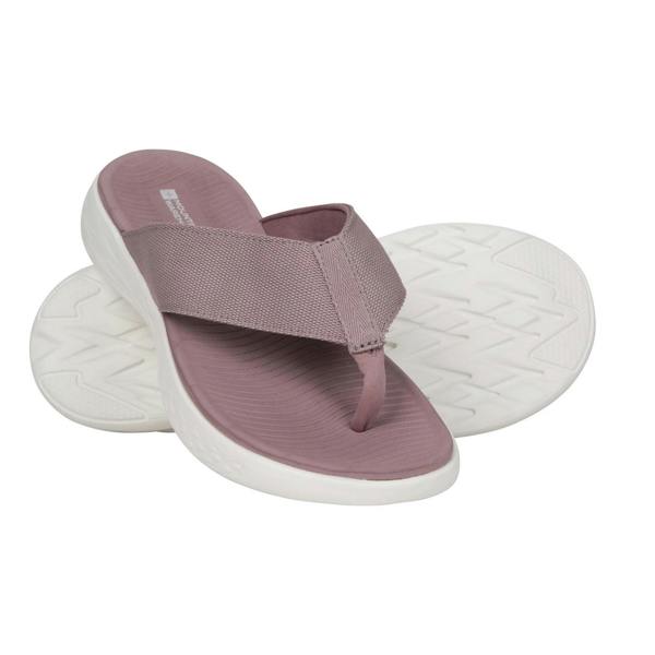 Mountain Warehouse Womens/Ladies Rest Comfort Flip Flops - Dark Pink - 