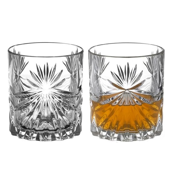 Diamante Riviera Collection Crystal Tumblers - Set of 2