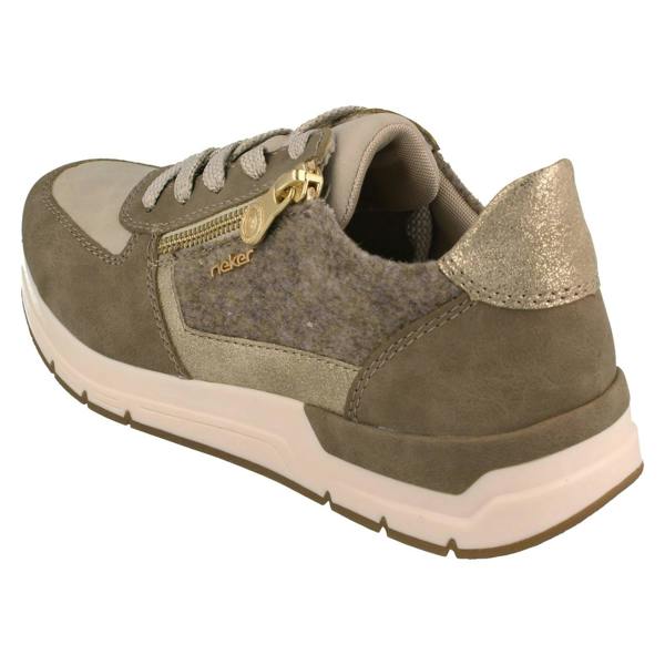 Rieker Ladies Rieker Casual Trainer With Side Zip 58902
