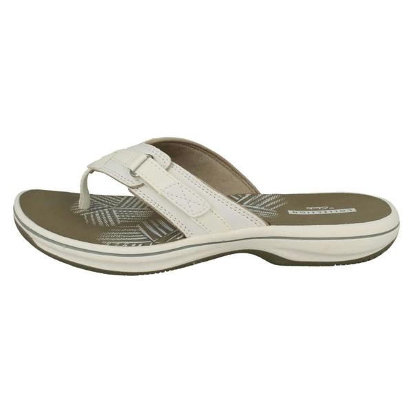 Clarks Ladies Clarks Toe Post Sandals Brinkley Sea