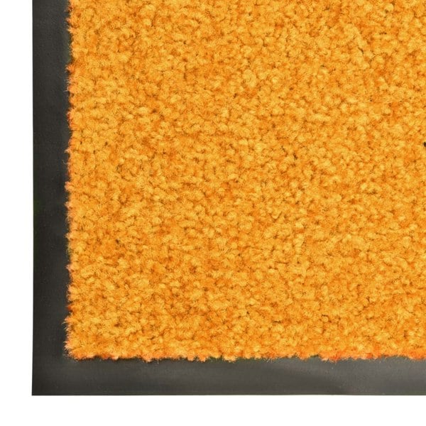 Berkfield Doormat Washable Orange 90x150 cm