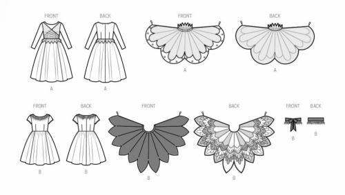 Simplicity Sewing Pattern 9836, Costumes for Kids, Teenagers, HH (3-4-5-6) - Intermediate