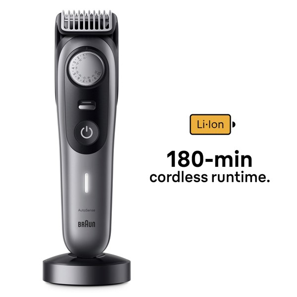 Braun Beard Trimmer Series 9 BT9420, Trimmer With Barber Tools And 180-min Runtime