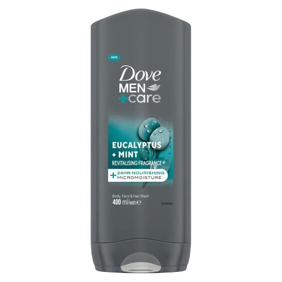 Dove Men+Care Eucalyptus + Mint 3-in-1 Hair, Face and Body Wash 6x400ml