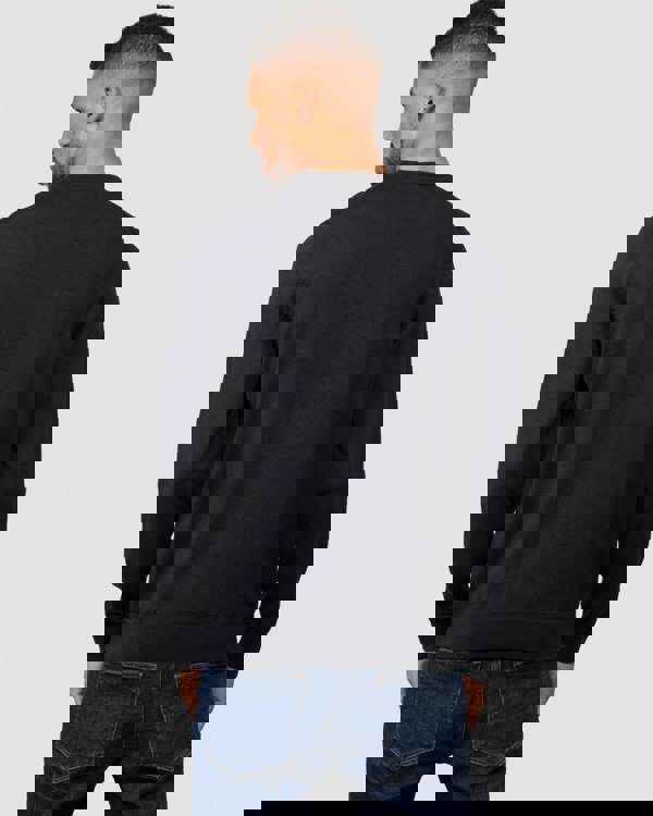 HUGO San Cassius Mens Crew Neck Sweater NOS - Black 001