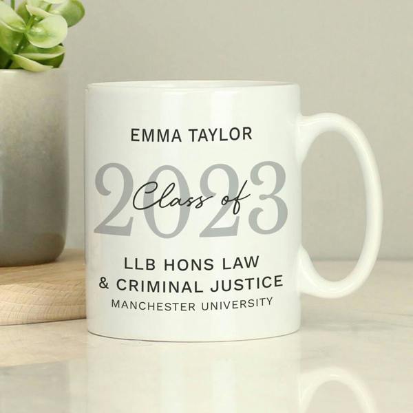 Personalised Graduation Mug | Class of [Year] Custom Gift - alternative angle