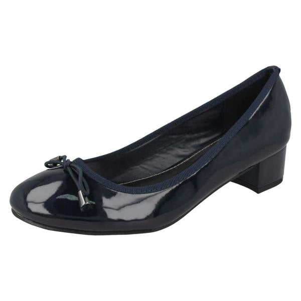 Spot On Ladies Spot On Mid Heel Court Shoes F9814