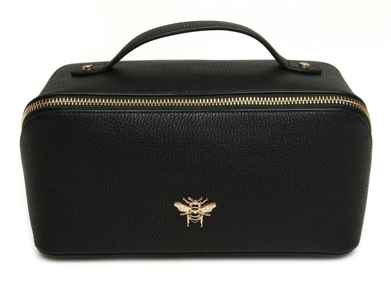 Alice Wheeler Bee Train Case – Fold-Out Beauty Organiser