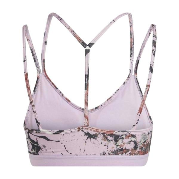 Adidas Womens/Ladies Marble Spaghetti Strap Sports Bra - Lilac - 