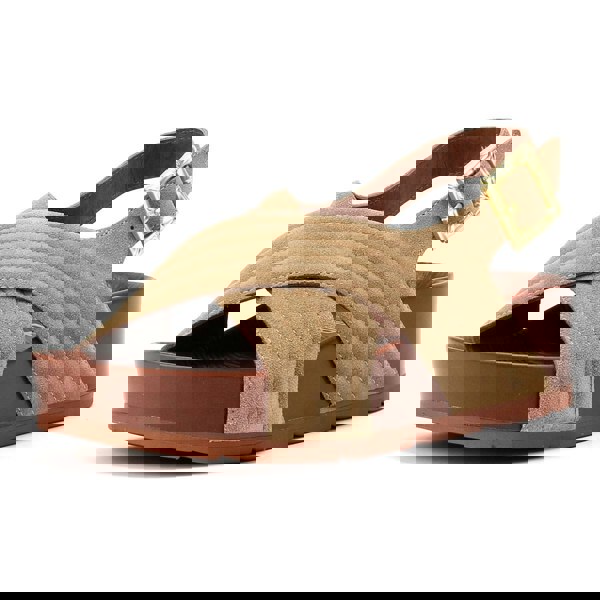 Desert Fleur Sparks Suede Women's Taupe Sandals