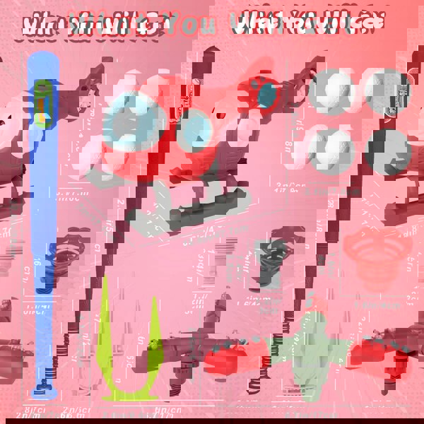 deAO Toys Baseball Play Set with Sprinkler and Helicopter Outdoor Water Spray Toy for Kids, Includes Tee Ball Set with 4 Balls