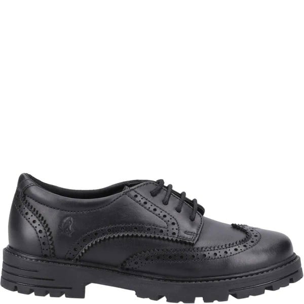 Hush Puppies MAXINE Girls Leather School Shoes Black