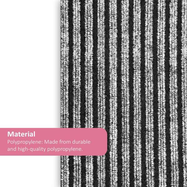 Nicoman Striped Needlefelt Kitchen Runner 60cm x 200cm