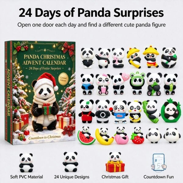 Obasyhig Panda Surprise Countdown Calendar