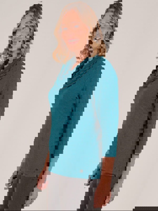 PennyPlain Cowl Neck Top - Dragonfly