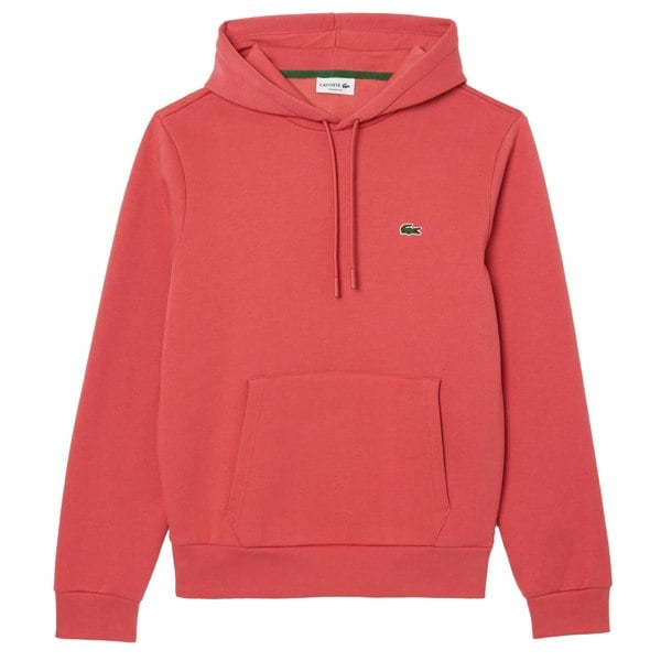 Lacoste Mens Organic Cotton Full Zip Hoodie - Red