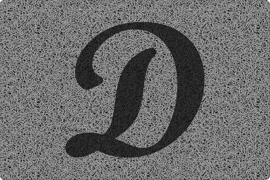 Nicoman Personalised Monogrammed Initial Letter Doormat 60 x 40cm
