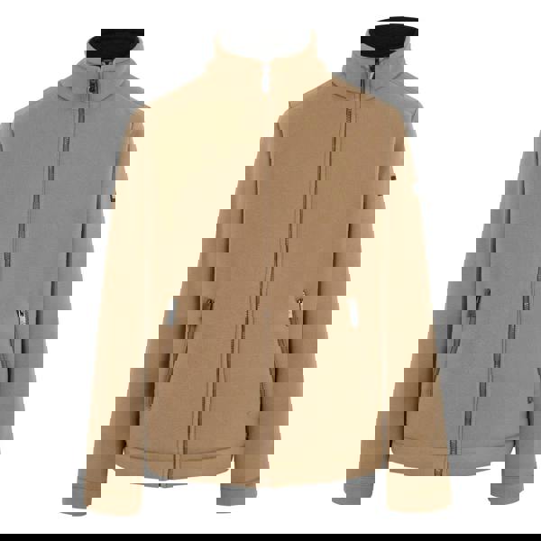 Regatta Mens Garrian II Full Zip Fleece Jacket - Iced Coffee/Black