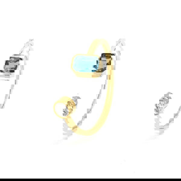 Say It With December Blue Topaz Birthstone Ring - Yellow Gold Plated