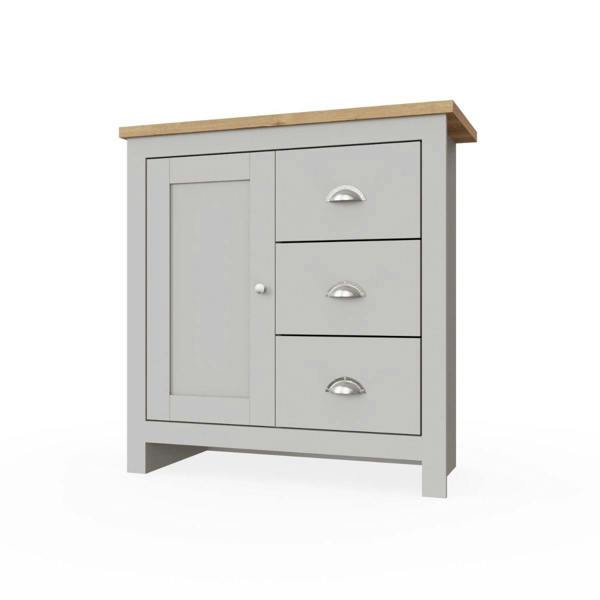 Timber Art Design Lisbon 1 Door 3 Drawer Storage Cabinet Sideboard