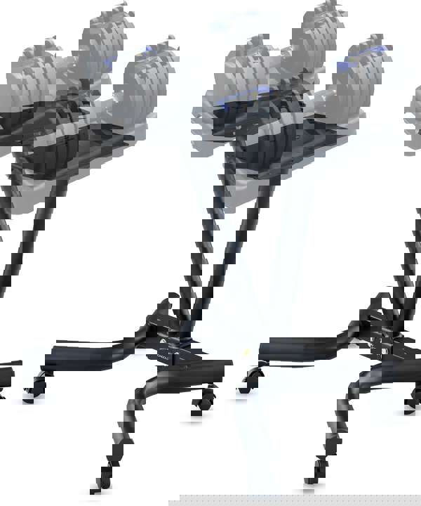 Strongology Durable Steel Adjustable Dumbbell Universal Floor Stand, Space Saver Adjustable Weights Rack