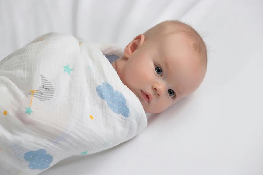 Lulujo - Large Muslin Swaddle - Dreamland