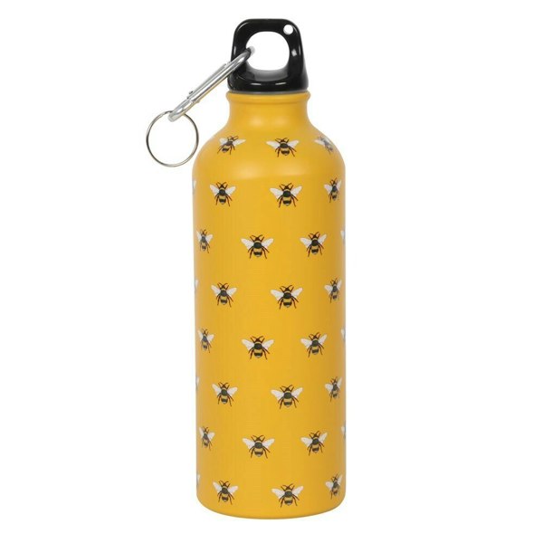 Something Different Bee Metal Water Bottle - Yellow/Black