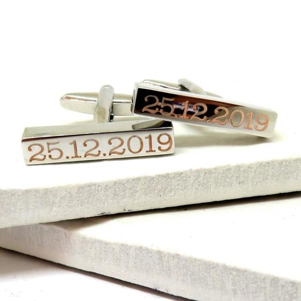 Aye Do Gifts Personalised Clarendon Bar Cufflinks