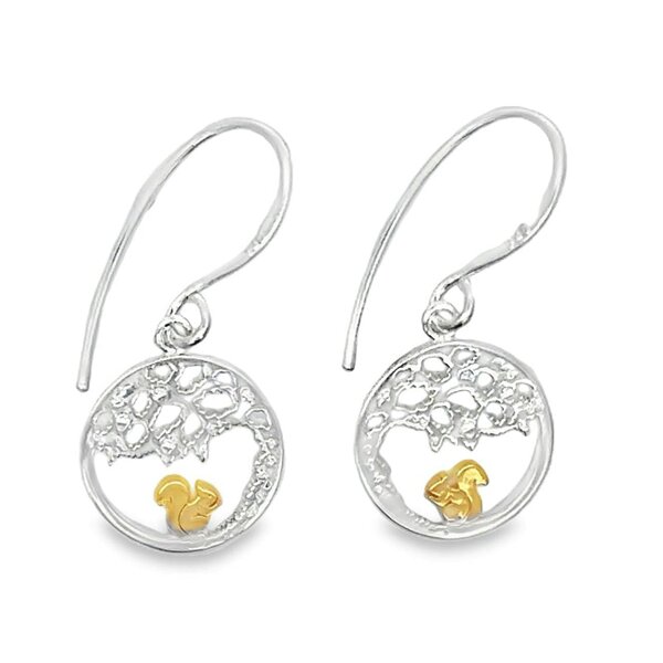 Reeves & Reeves Squirrel Nutkin Drop Earrings