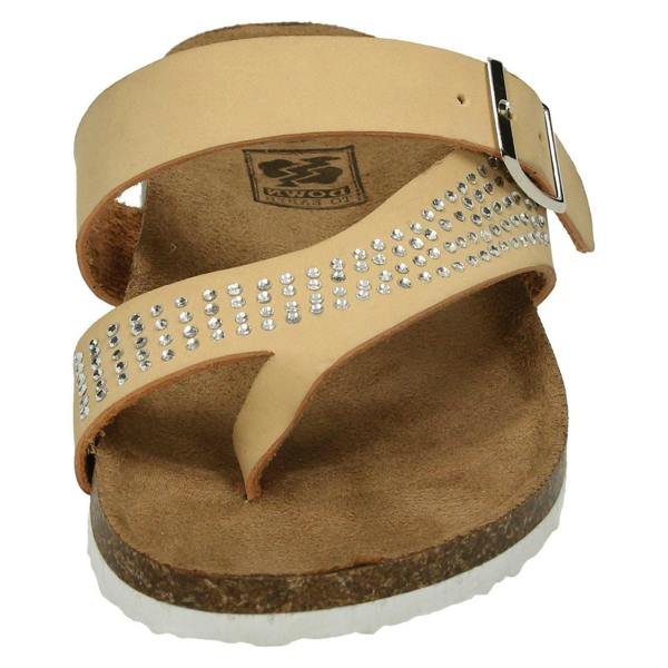 Down to Earth Ladies Down To Earth Diamante Toe Loop Sandals