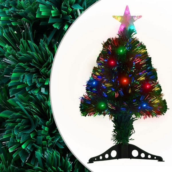 Berkfield Artificial Christmas Tree with Stand/LED 64 cm Fibre Optic