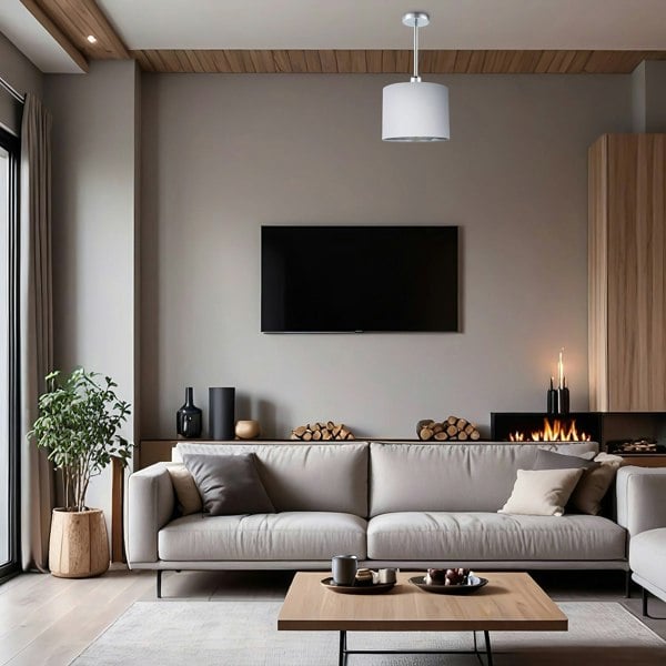 Classic Polished Chrome Ceiling Light Fixture to Showcase Lamp Shades Image 7