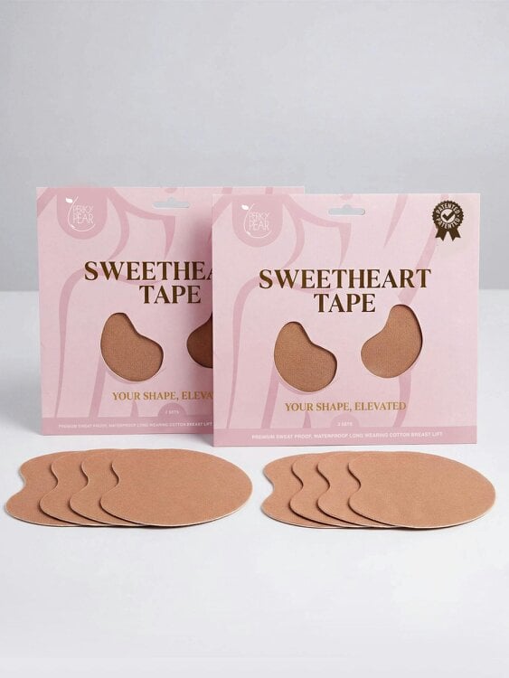 Perky Pear Sweetheart Strapless Boob Tape-Double Pack Savings Bundle-BEIGE