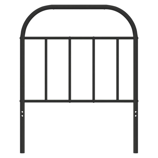 Berkfield Metal Headboard Black 75 cm