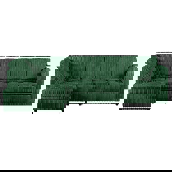 Furnishings For Less Luxor Full Cord Fabric 5 Seater Corner Sofa Full Back