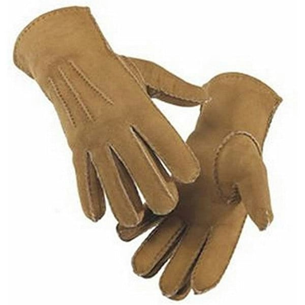 Eastern Counties Leather Womens/Ladies 3 Point Stitch Detail Sheepskin Gloves - Camel