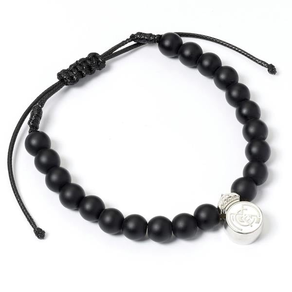 Real Madrid Black Bead Bracelet