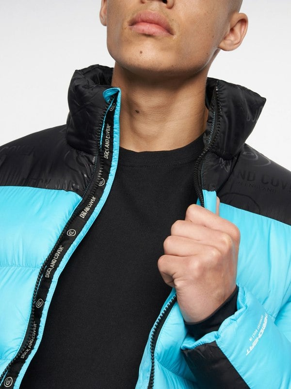 Duck and Cover Synflax Puffer Jacket Turquoise