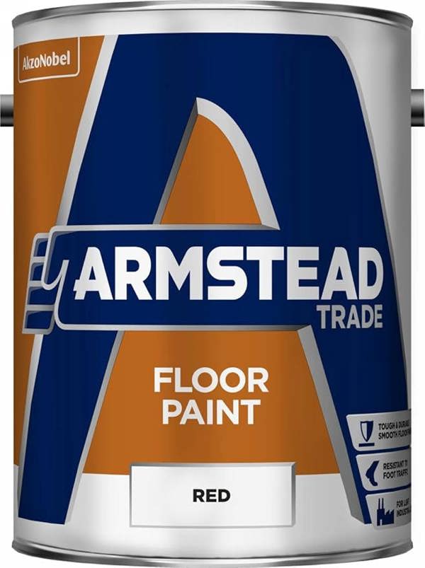 Armstead Trade Floor Paint Red 5L Pack of 2