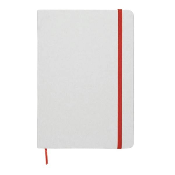 MidOcean Route White A5 Notebook - Red/White - 