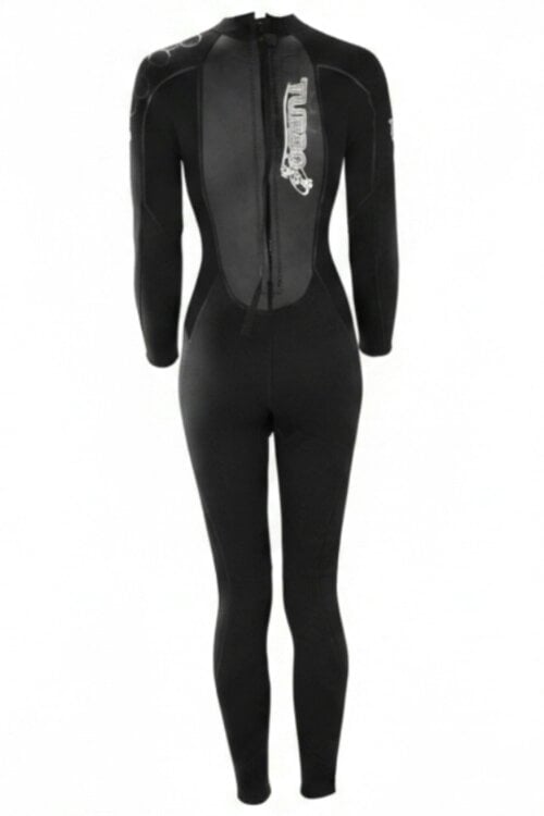 TWF Women's Turbo - Back Zip 2.5mm Fullsuit Wetsuit - Black/Black