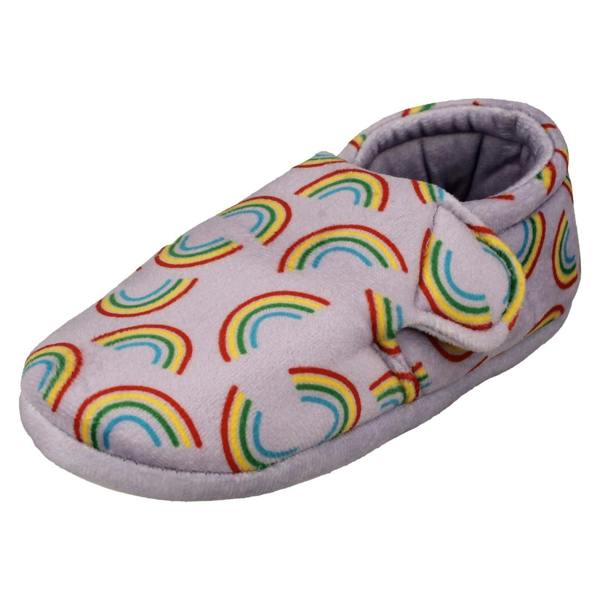 Clarks Childrens Clarks Print Detailed Slippers - Fluffy Snug T