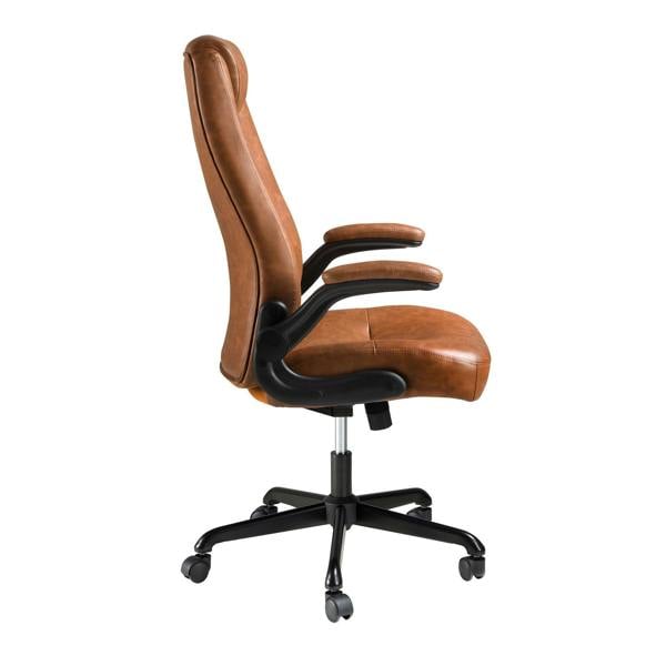 Angel Cerdá Brown leatherette  swivel office chair 4223