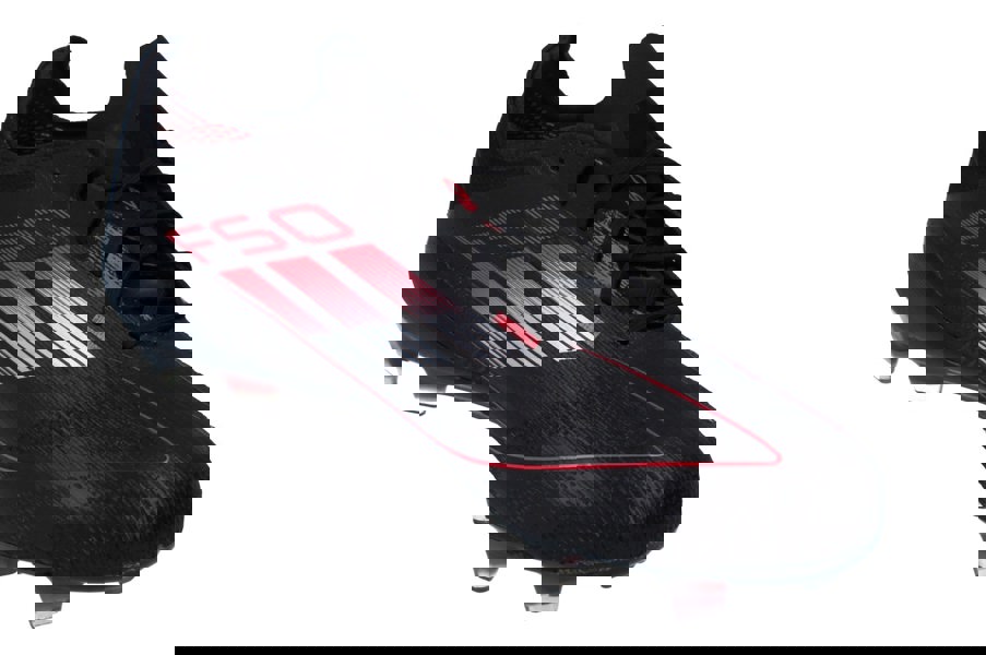 Adidas F50 Elite FG Mens Football Boots  IE1202 - Black Iron Metallic Red - Photo 3