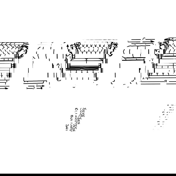 Ashbourne Chesterfield Plush Velvet 2 Seater - 2
